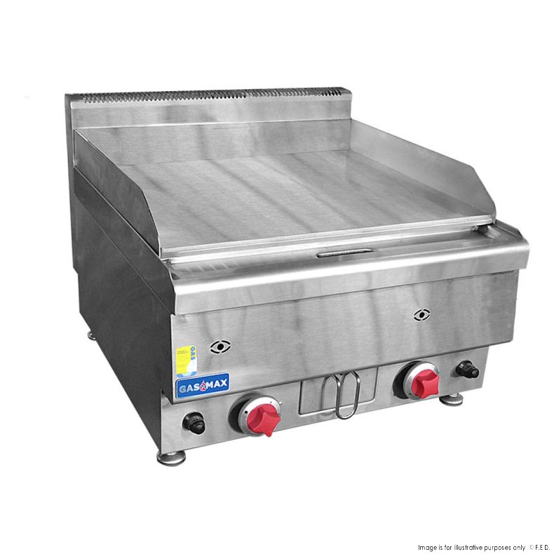 GASMAX Benchtop 2 Bunner Griddle 600mm - JUS-TRG60LPG