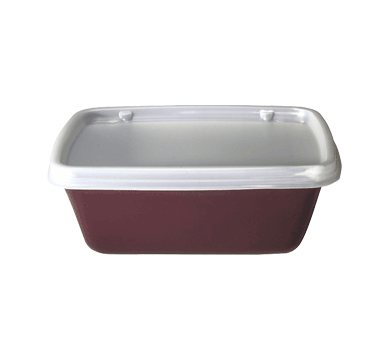 Aladdin Temp-Rite K249 - 6oz / 170mL Designer Series Non-Insulated Rectangular bowl - Burgundy