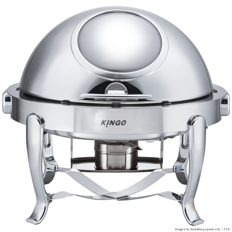 2NDs: Round Chafing Dish with Chrome Legs - KGS6803G-QLD53