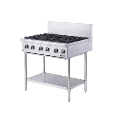 Kenna Gas Cooktop 6 Burner Natural Gas