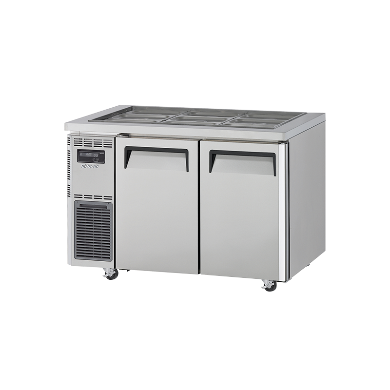 Turbo Air KSR12-2-N Undercounter Salad Prep Refrigerator – 2 Doors, Front Breathing, Self-Cleaning Condenser