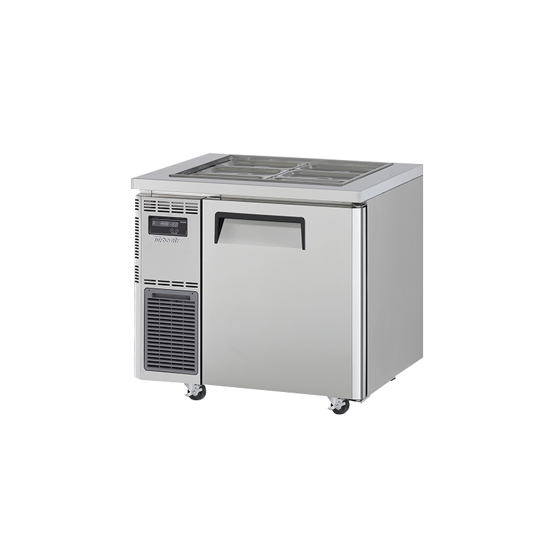 Turbo Air KSR9-1-N Undercounter Salad Prep Refrigerator – 1 Door, Front Breathing, Self-Cleaning Condenser