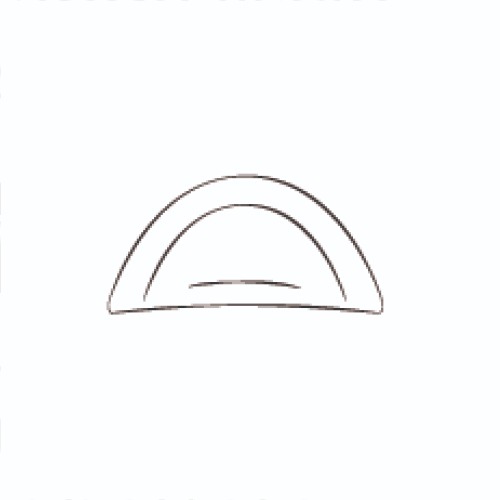 Sirman Raviomatic Schlutzkrapfen mezzaluna grande liscio 94x45mm - LF20250136H