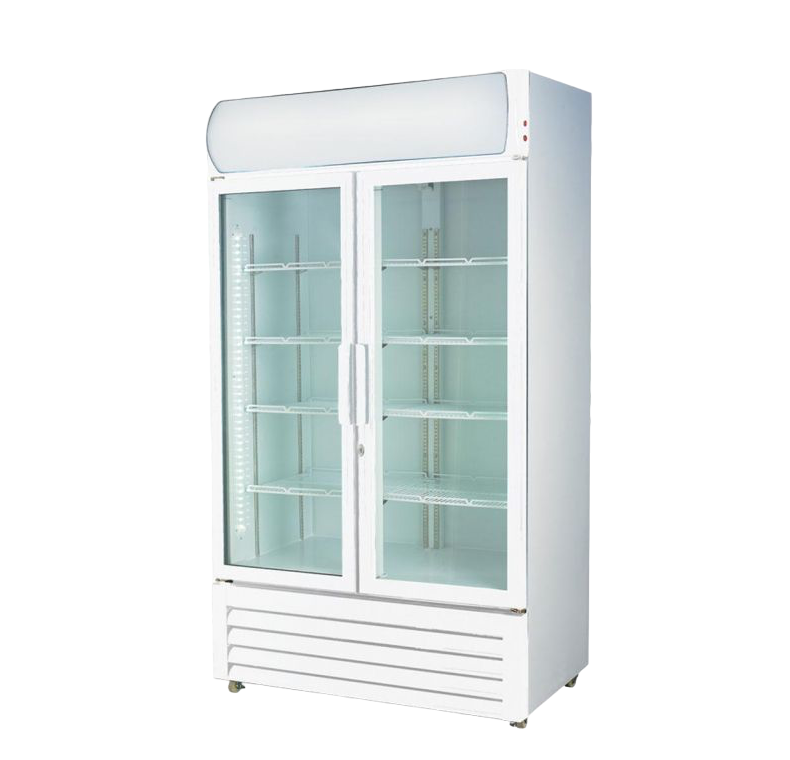Thermaster 1000L Colourbond Upright Beverage Fridge 2 Doors White LG-1000P