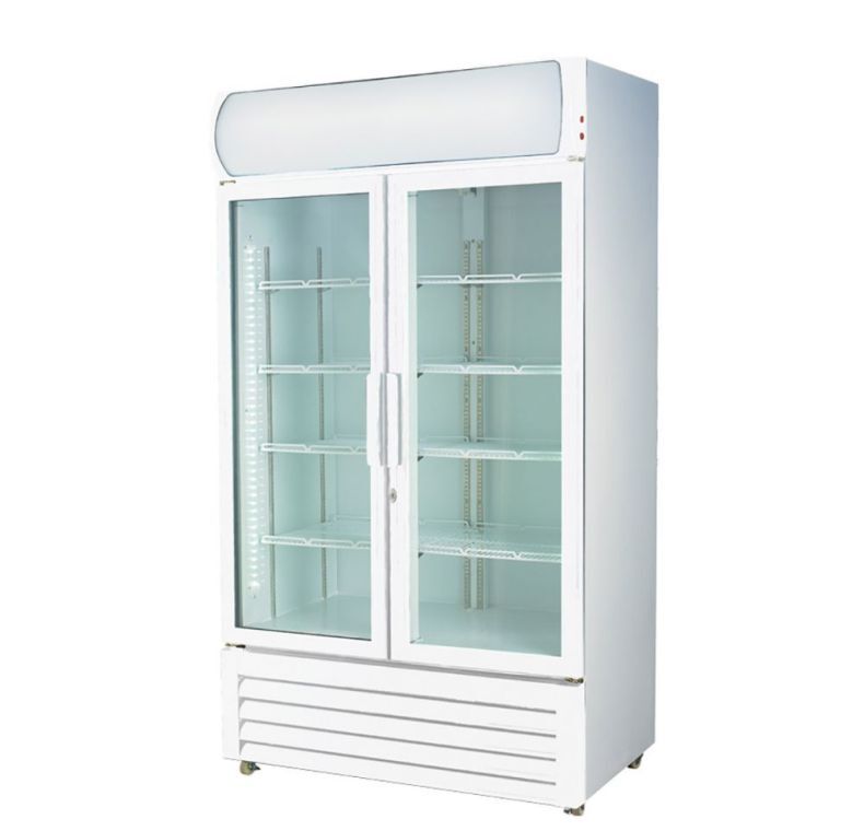 Thermaster 1200L Large Two Glass Door Colourbond Upright Drink Fridge LG-1200P