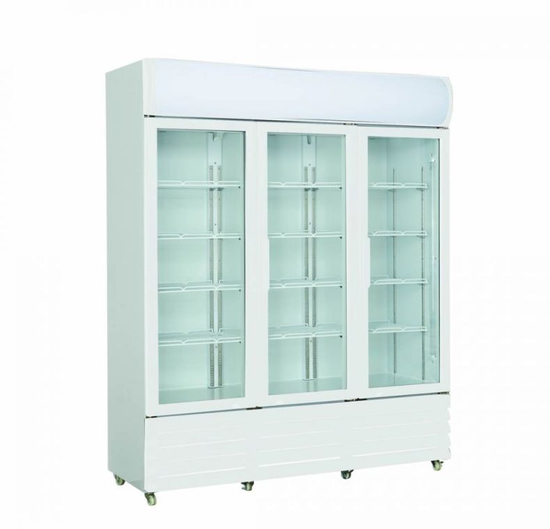 Thermaster 1200L Three Glass Door Colourbond Upright Drink Fridge LG-1203P