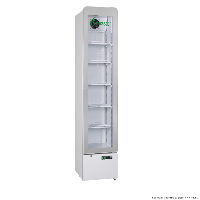 Thermaster SlimFit Upright Glass Door Beverage Fridge - LG166FA