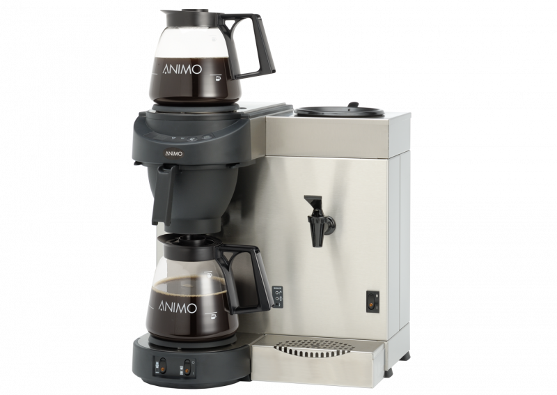 Animo M200W Coffee Brewer with 2 Glass Jugs & 2 Hot Plates with Water