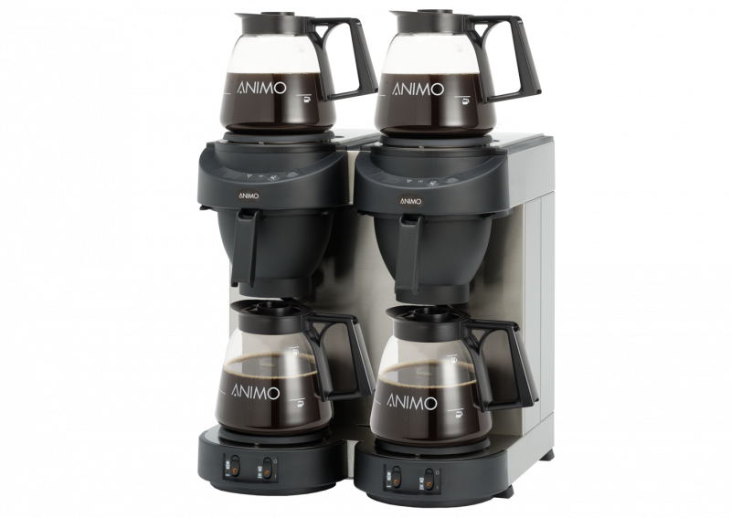 Animo M202 Coffee Brewer with 4 Glass Jugs & 4 Hot Plates