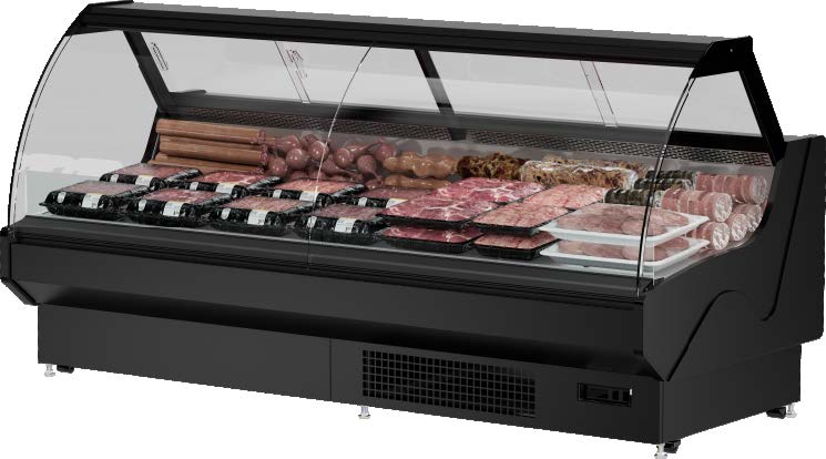 Austune - NARO 250C Deli Display Curved 2500*1050*1200 Storage under