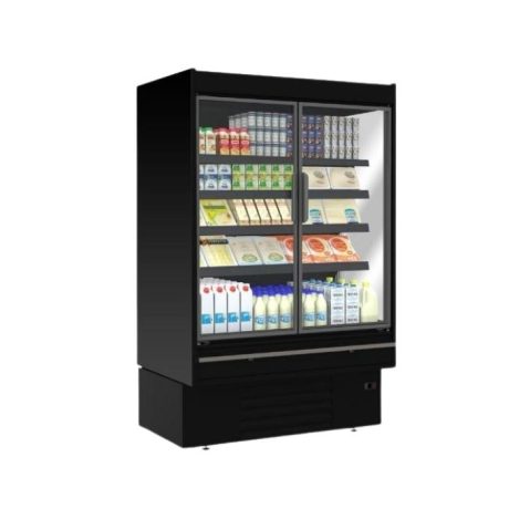 ONW3ECOL250BB - Bonnet Névé Onwave 3 Eco Multi-Deck Glass Door Chiller - Onwave Eco 250 - B/B - 4D - 10A Plug