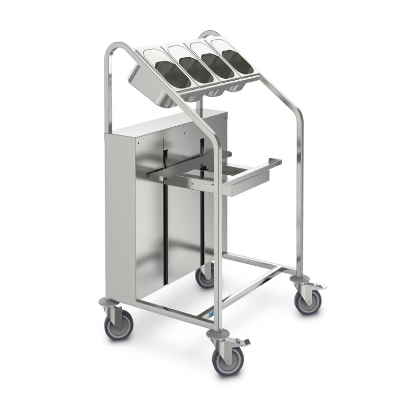 OTA-E-BA-4XGN - Hupfer Cutlery Tray Trolley cutlery containers and tray dispense