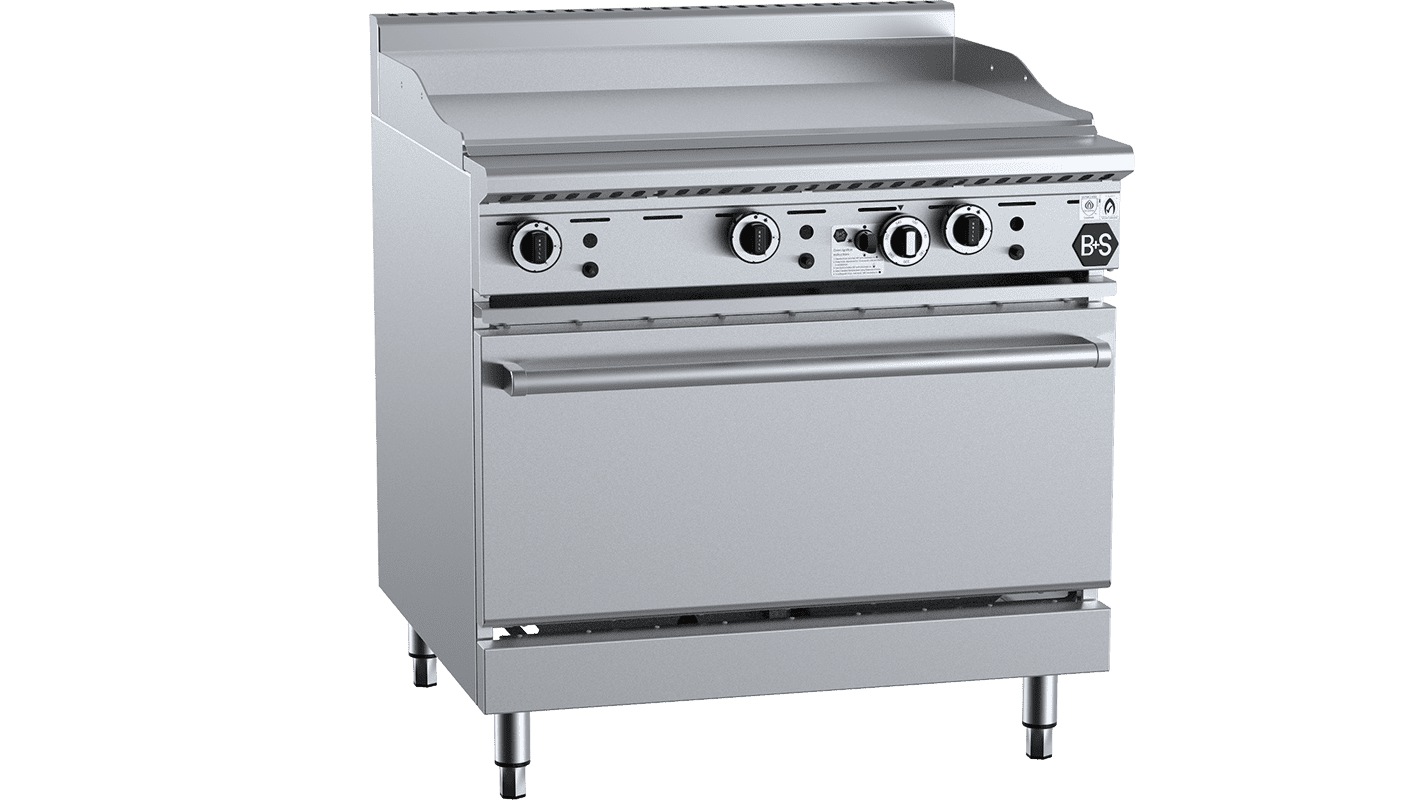 B+S Black OV-GRP9 - Oven With 900mm Grill Plate