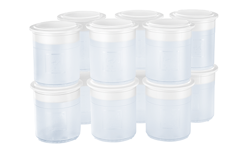 P4SPB12 - PACOJET 4 SYNTHETIC PACOTIZING BEAKERS WITH LIDS - BOX OF 12