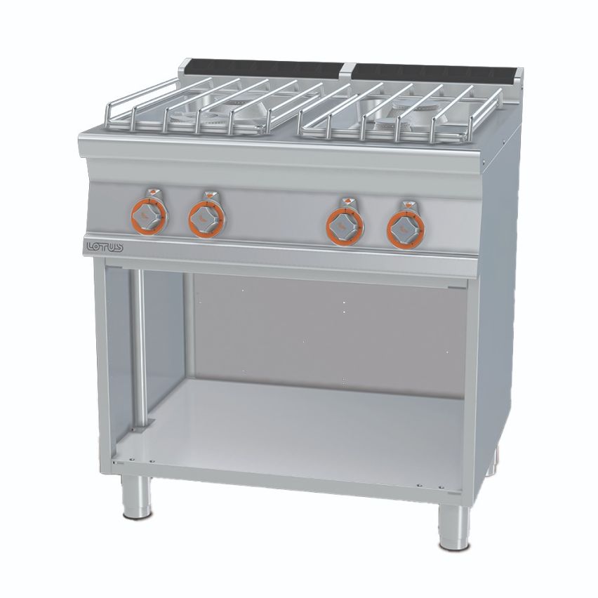 Lotus PC-78GP 4 Burner Gas Range on Base