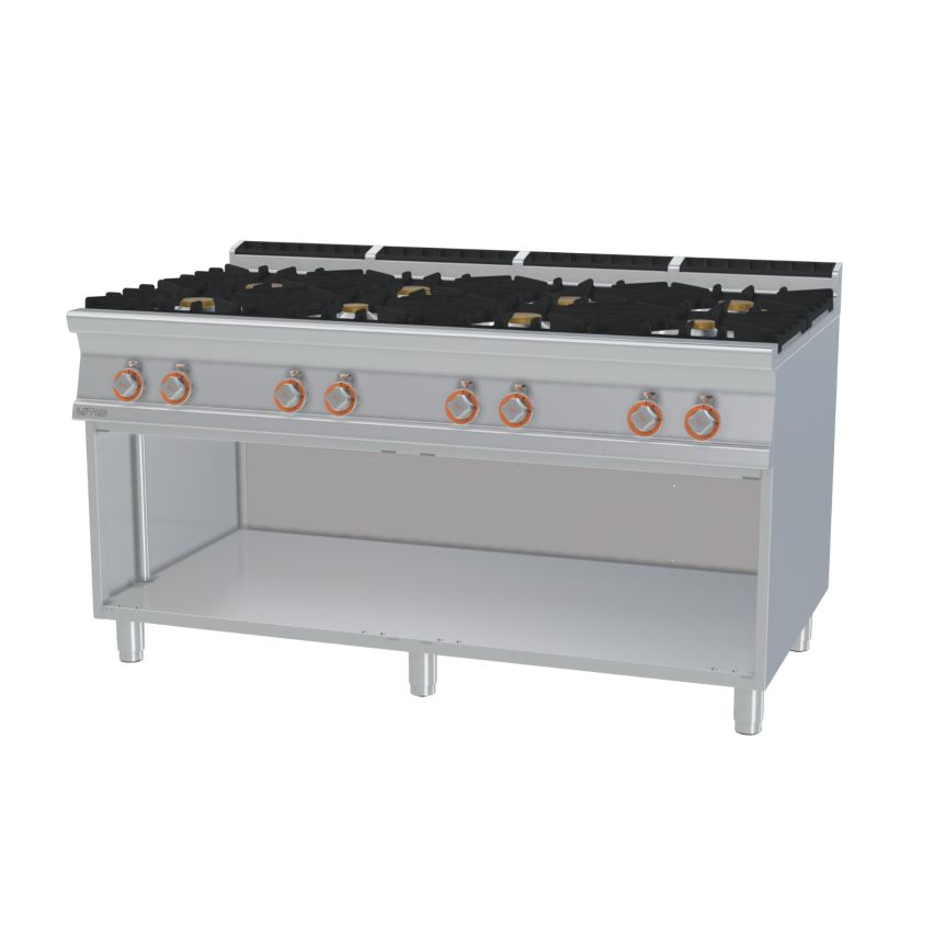 Lotus PC-916G 8 Burner Gas Range on Base