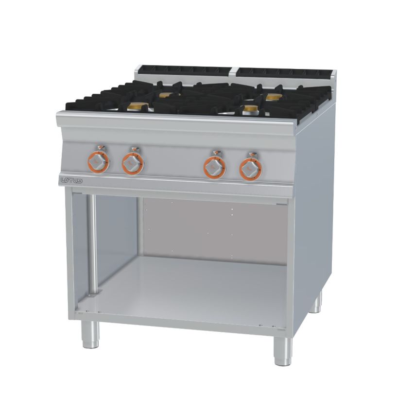 Lotus PC-98G 4 Burner Gas Range on Base
