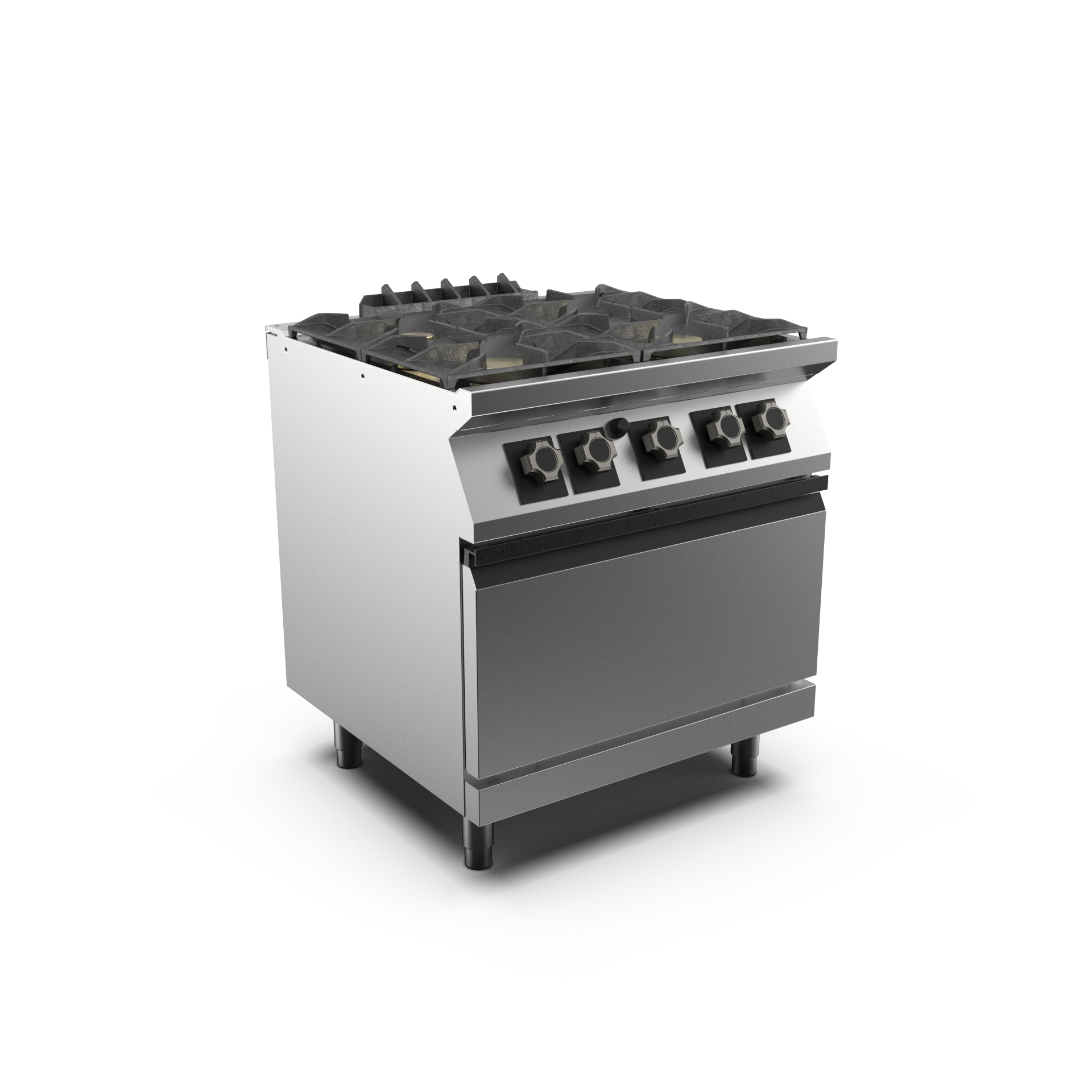 PC78GFG-NG - Mareno M1 70 Series 4 burner Gas cook top with Gas oven with Piezo ignition 800m