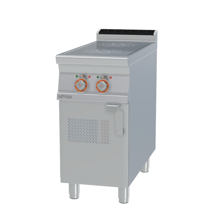 Lotus PCI-94ET Electric 2 Zone Induction Boiling Unit on Cupboard Base