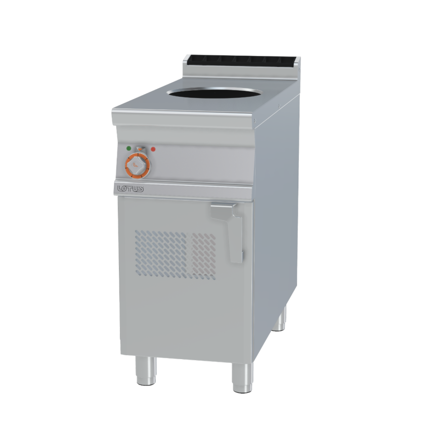 Lotus PCIW-94ET Electric Wok Induction Cooking Unit on Cupboard Base