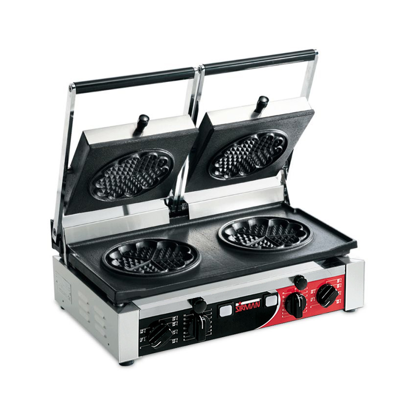 Sirman PD Waffe Cast Iron Double-Head Waffle Grill - 34A3991002SI