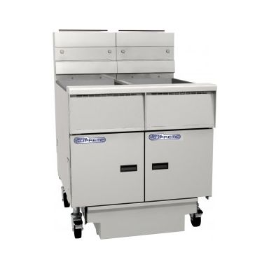 Pitco Solstice SSH55T-FD/FF Supreme Fryers Filter DrawerOn Casters Double Fryer Bank