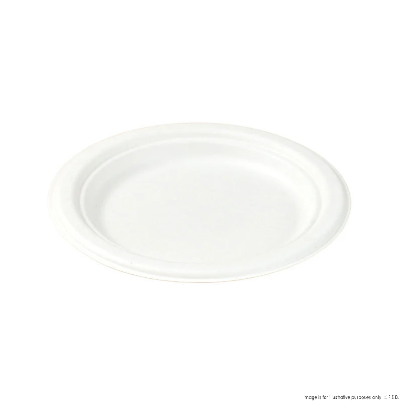 PakMax 7" Sugarcane Round Plate，Ø175*15.8mm - PL-R7