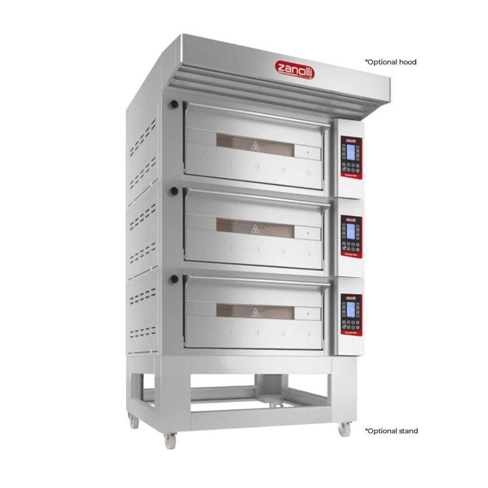 Zanolli Teorema Polis 2/MC26-3 Triple Deck Bakery Oven  – 2 + 2 + 2 Tray (400 x 600) Capacity