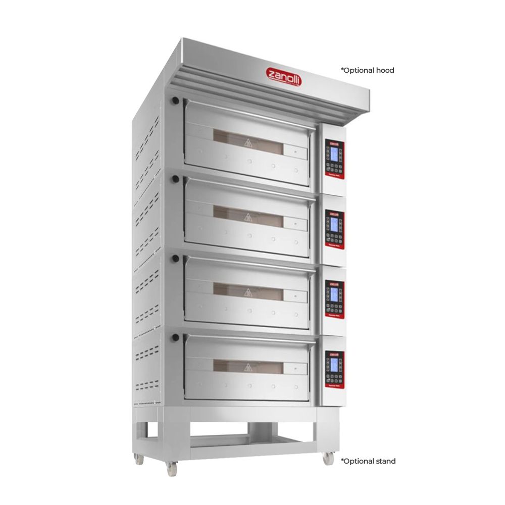 Zanolli Teorema Polis 2/MC26-4 Quadtriple Deck Bakery Oven  – 2 + 2 + 2 + 2 Tray (400 x 600) Capacity