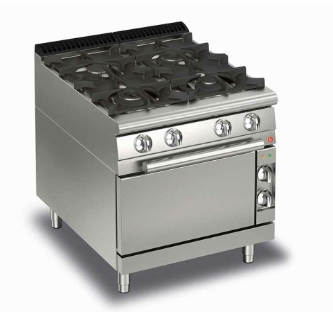 Baron Q70PCF/G8005 Queen7 - 4 Burner Gas Cooktop on Gas Oven
