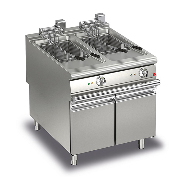 Baron Q90FRI/E822 - 22+22L Double Basin Electric Deep Fryer