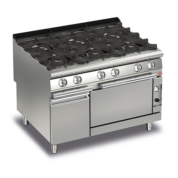 Baron Q90PCF/G1205 - 6 Burner Gas Cook Top with Gas Oven