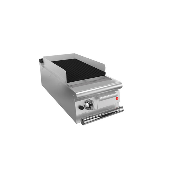 Baron Q90SGL/G403 400mm 1-Burner Gas Lava Rock Chargrill