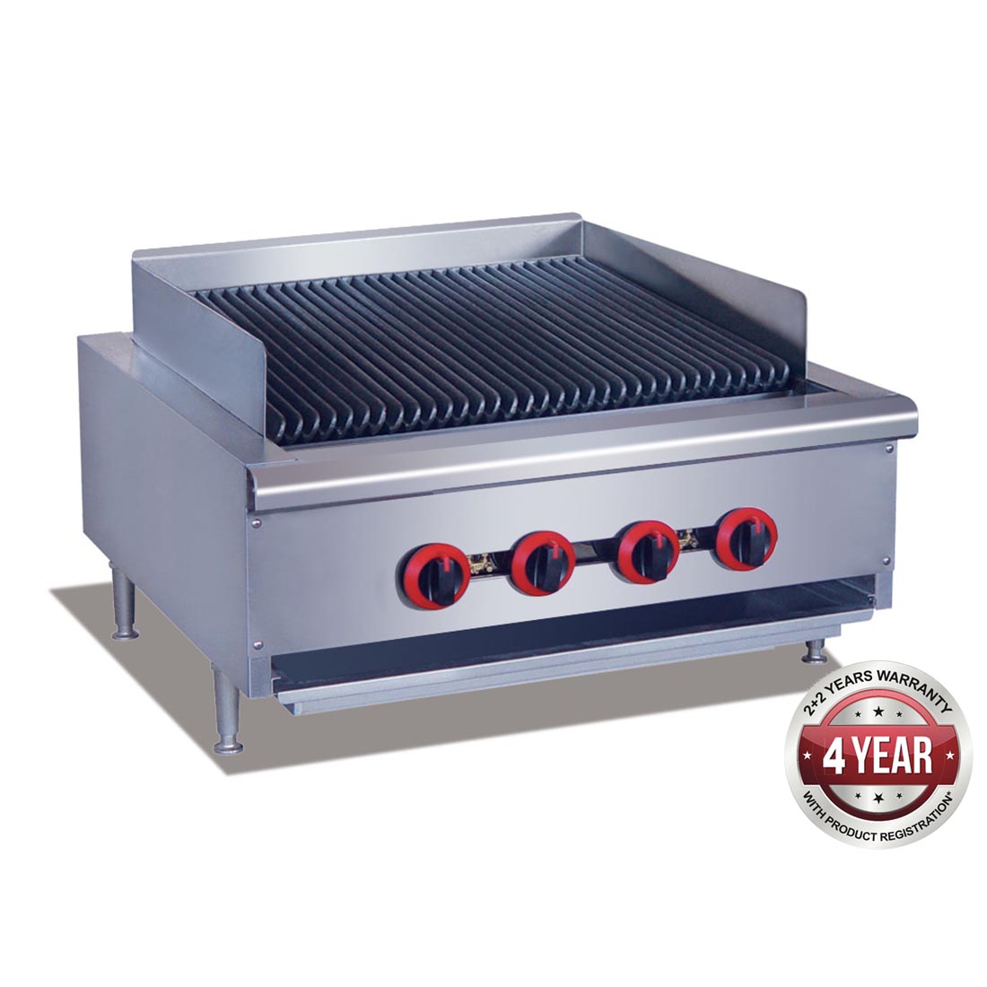GasMAX Natural Gas 4 Burner Char Grill Top QR-24E