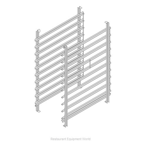 60.61.642 - Hinging Rack - Bakery Standard 600 x 400 and 1_1 GN - 4 Rack - 95mm