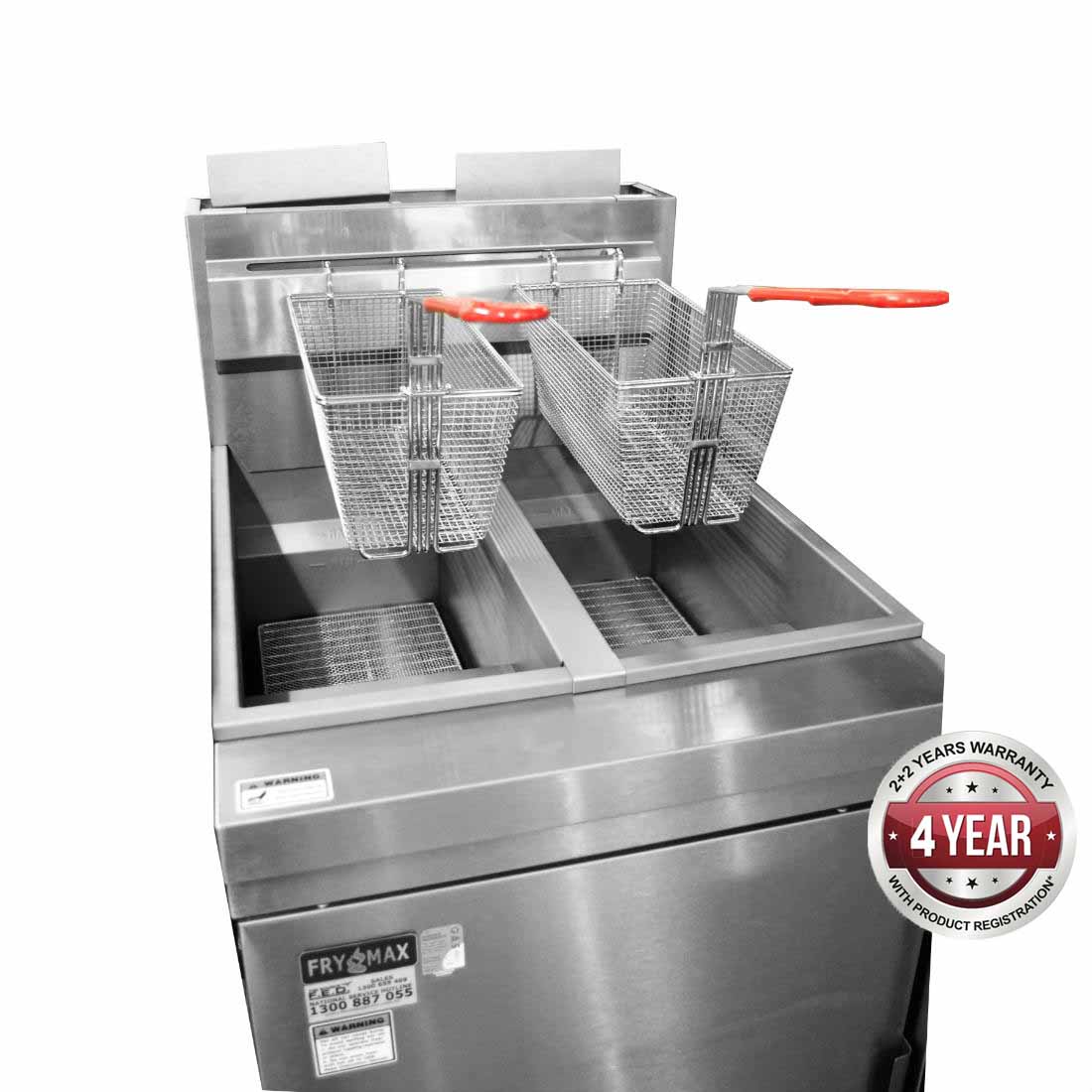 FryMAX - Superfast Lpg Gas Tube Twin Vat Fryer RC400TELPG