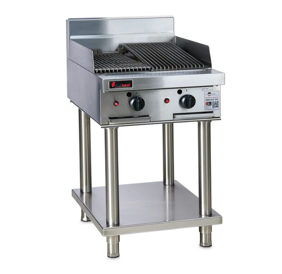 RCB6-LP-STD6-KIT - Trueheat 600mm Barbecue supplied with stand and regulator LP