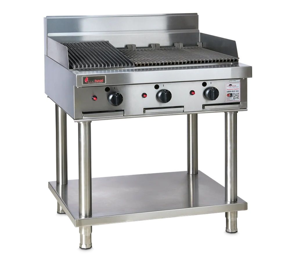 RCB9-LP-STD9-KIT - Trueheat 900mm Barbecue supplied with stand and regulator LP