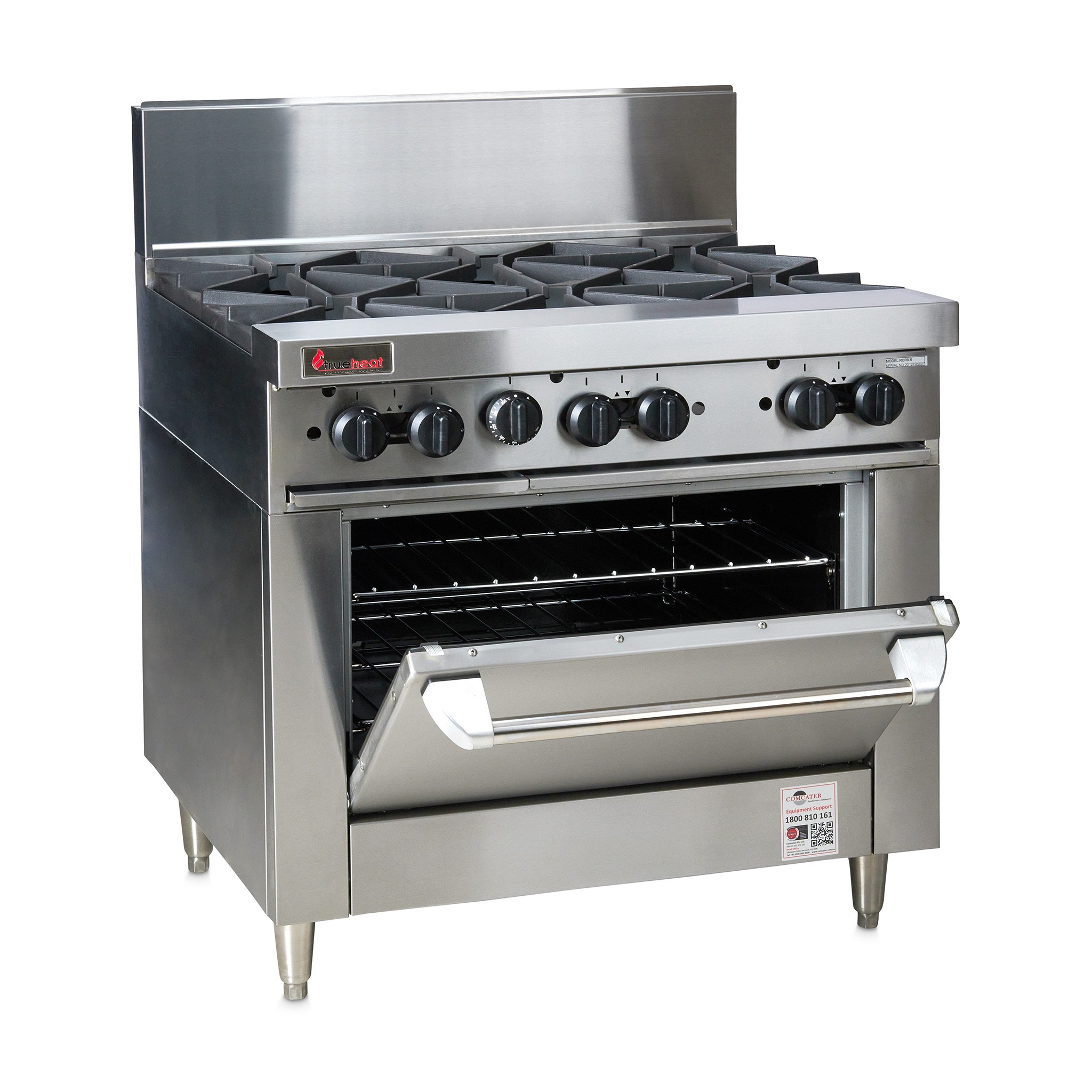 RCR9-6-LP - Trueheat RC Series 900mm Range 6 Open Burners LP
