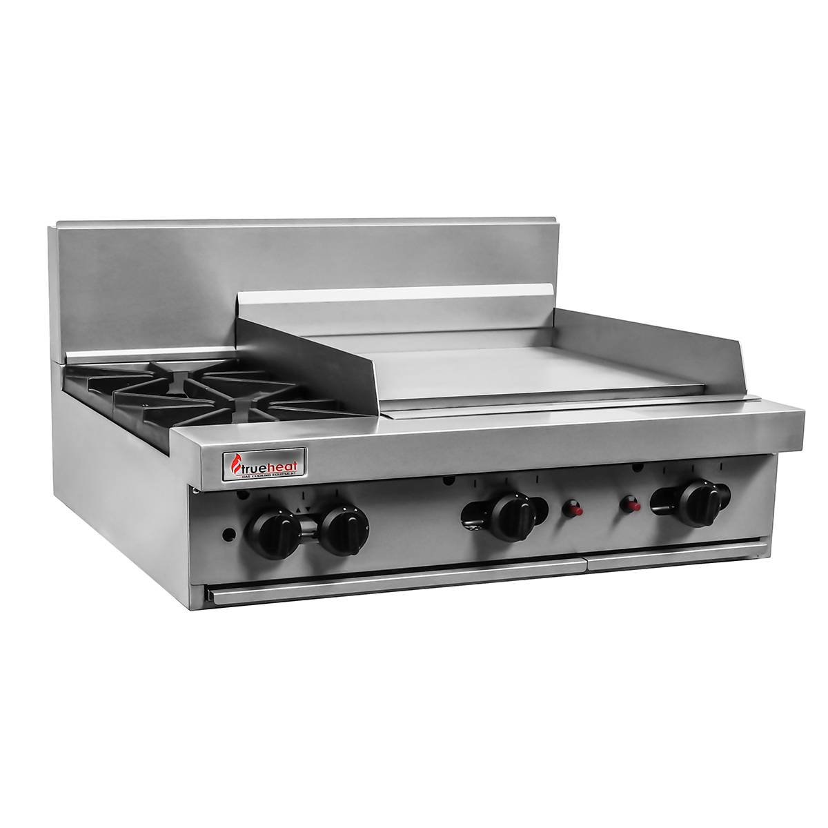 RCT9-2-6G-LP - Trueheat RC Series 900mm Top W 2 Burners And 600mm Griddle Plate LP