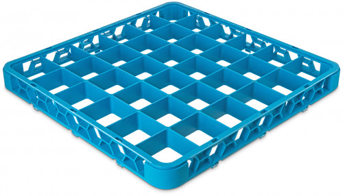 RE3614 Carlisle OptiClean™ Blue 36-Compartment Divided Rack Extender 500mm x 50mm x 45mm Compartment 74mm x 74mm