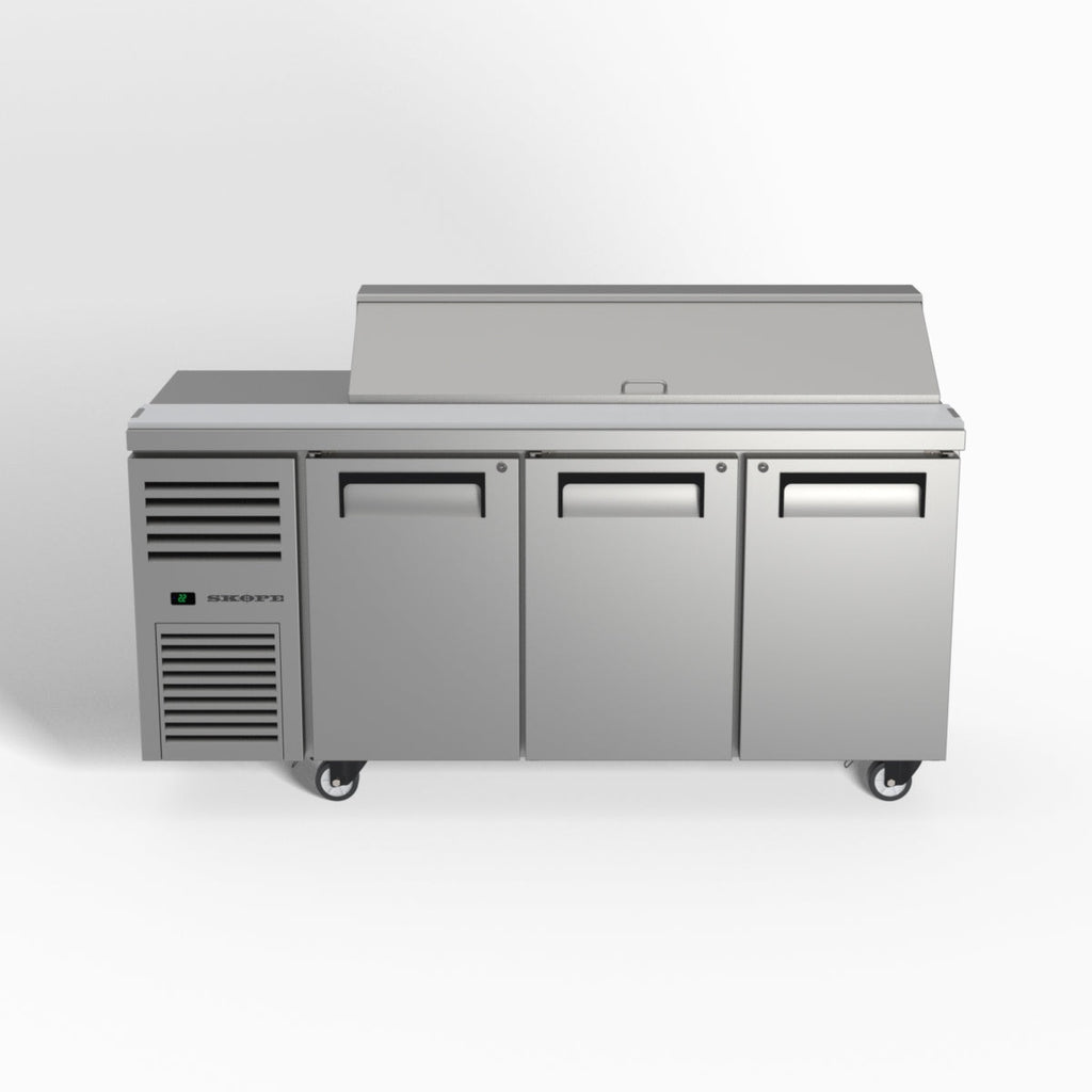 Skope ReFlex 3 Solid Door GN Compatible Salad Preparation Fridge STAINLESS STEEL