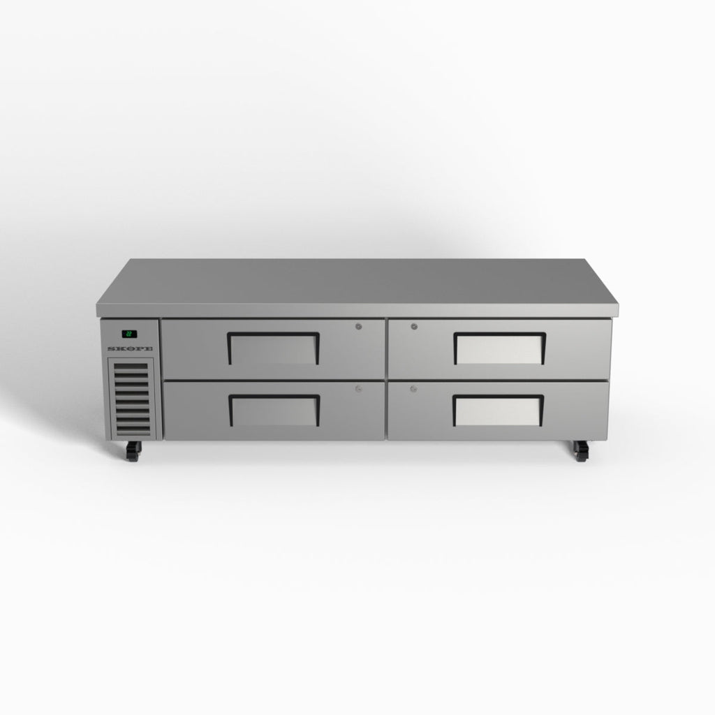 Skope ReFlex 4 Drawer ChefBase GN 2/1 Fridge STAINLESS STEEL