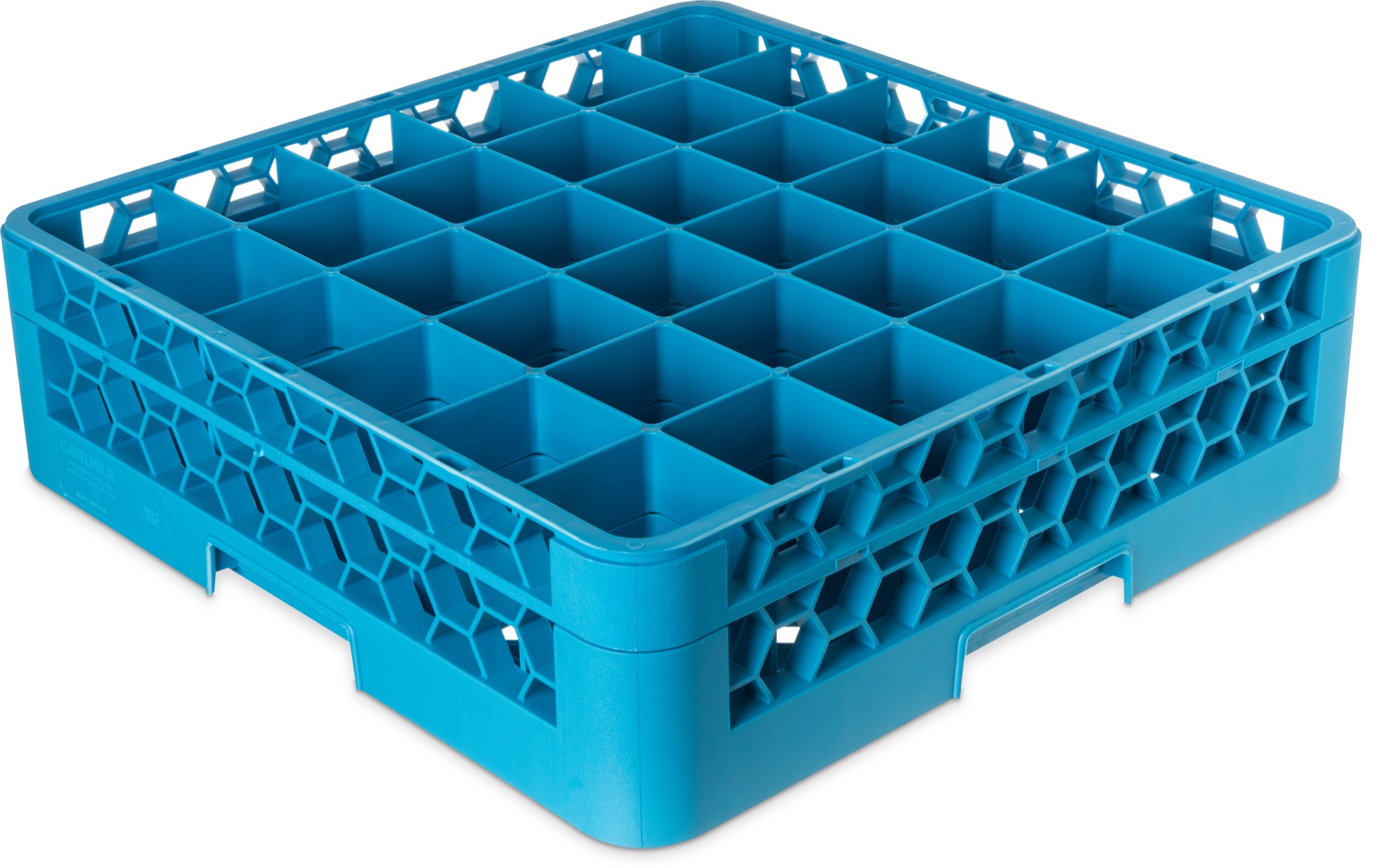 RG36-114 Carlisle OptiClean™ Blue 36 Compartment Divided Rack with One 36 Compartment divider Extender 500mm x 500mm x 140mm