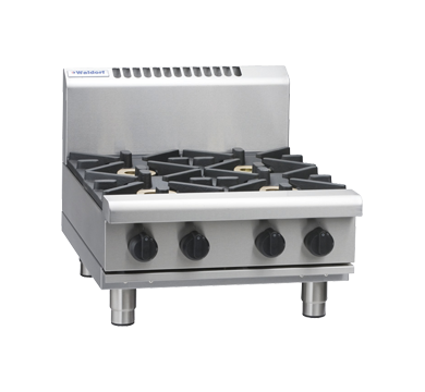 Waldorf 800 Series RNL8406G-B - 600mm Gas Cooktop Low Back Version  Bench Model