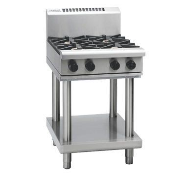 Waldorf 800 Series RNL8406G-LS - 600mm Gas Cooktop Low Back Version  Leg Stand