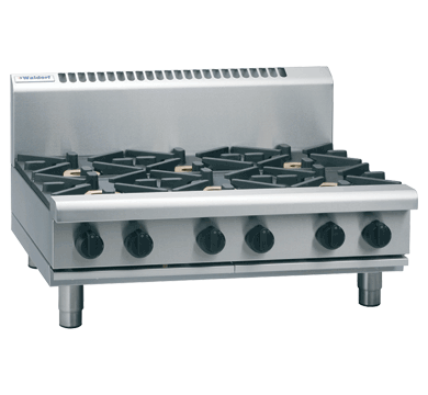 Waldorf 800 Series RNL8603G-B - 900mm Gas Cooktop Low Back Version  Bench Model