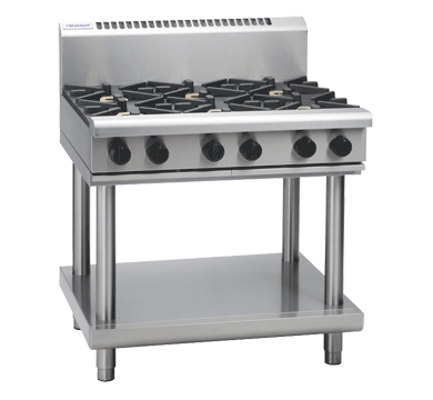 Waldorf 800 Series RNL8609G-LS - 900mm Gas Cooktop Low Back Version  Leg Stand