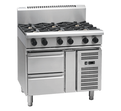 Waldorf 800 Series RN8609G-RB - 900mm Gas Cooktop  Refrigerated Base