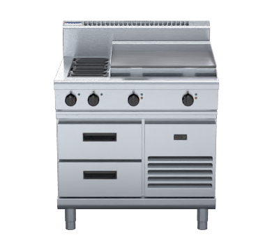 Waldorf 800 Series RN8606E-RB - 900mm Electric Cooktop  Refrigerated Base